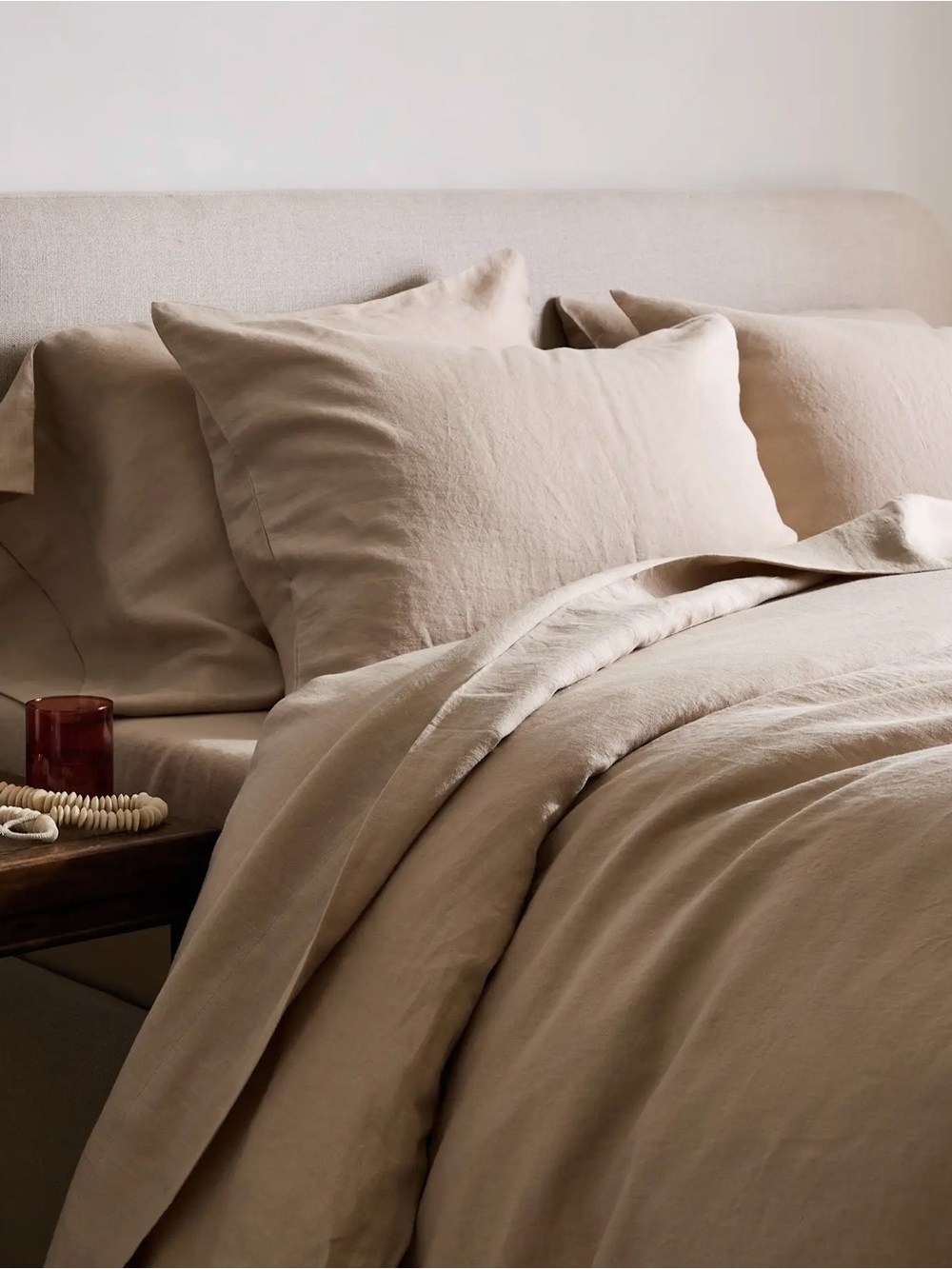NWOT Quince Toffee European Linen Sham Set!
